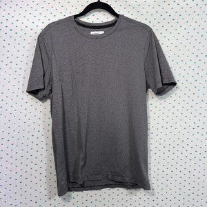 Calibrate Men's Geometric Black & White Crewneck T-Shirt